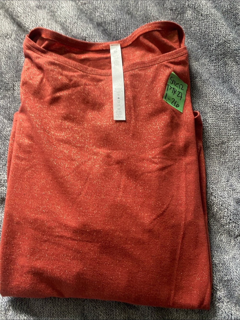 lululemon athletica Rust Metallic Speckle Tank
